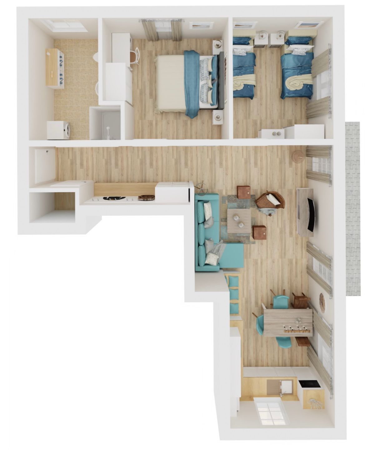  MeerVerliebt Prerow - Grundriss
