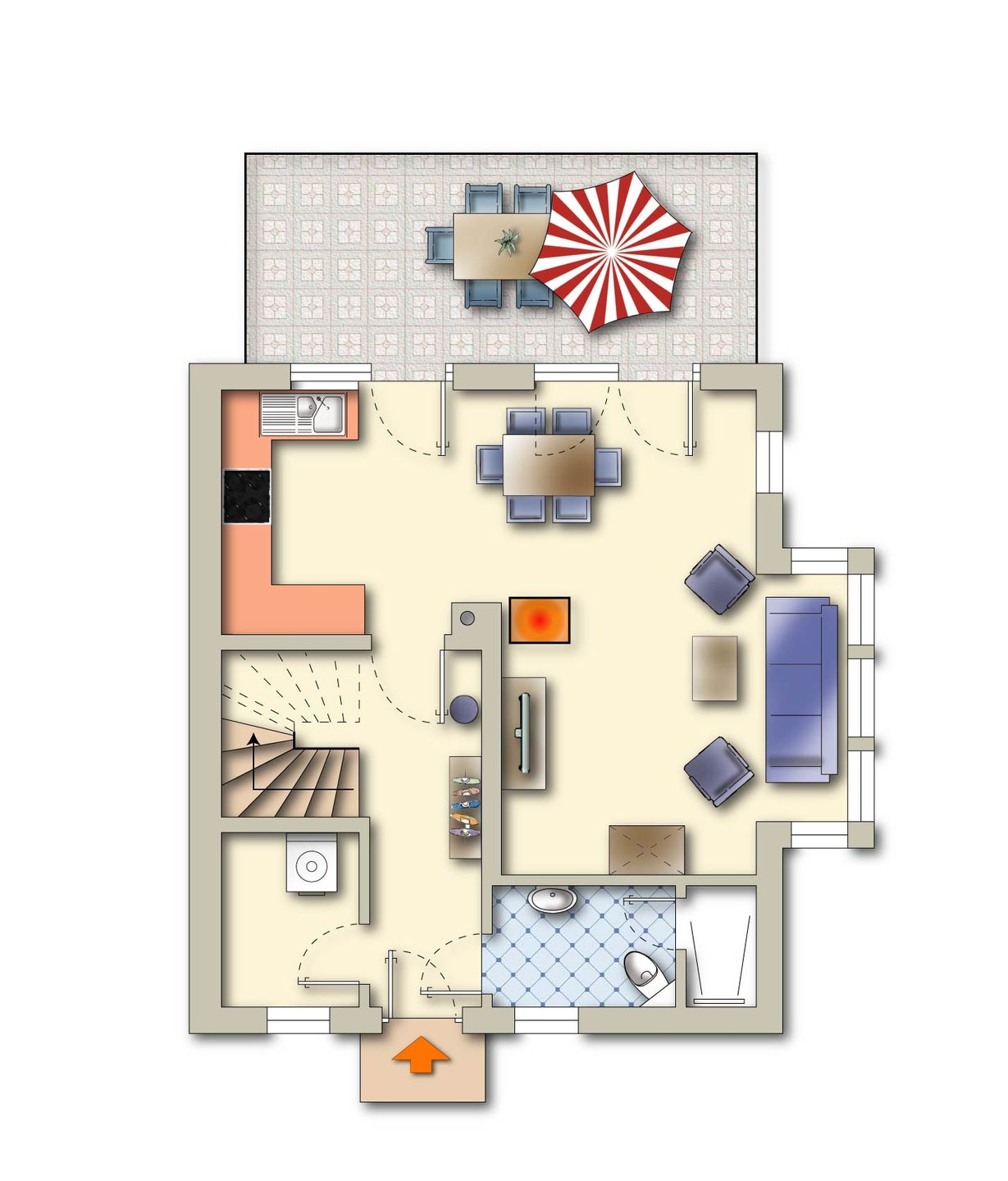  Haus Spinnaker Zingst - Grundriss