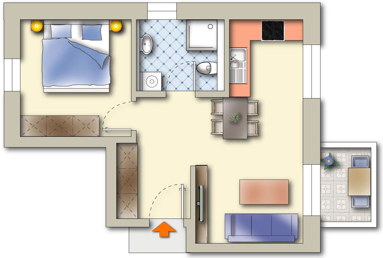  Sandhummel Zingst - Grundriss