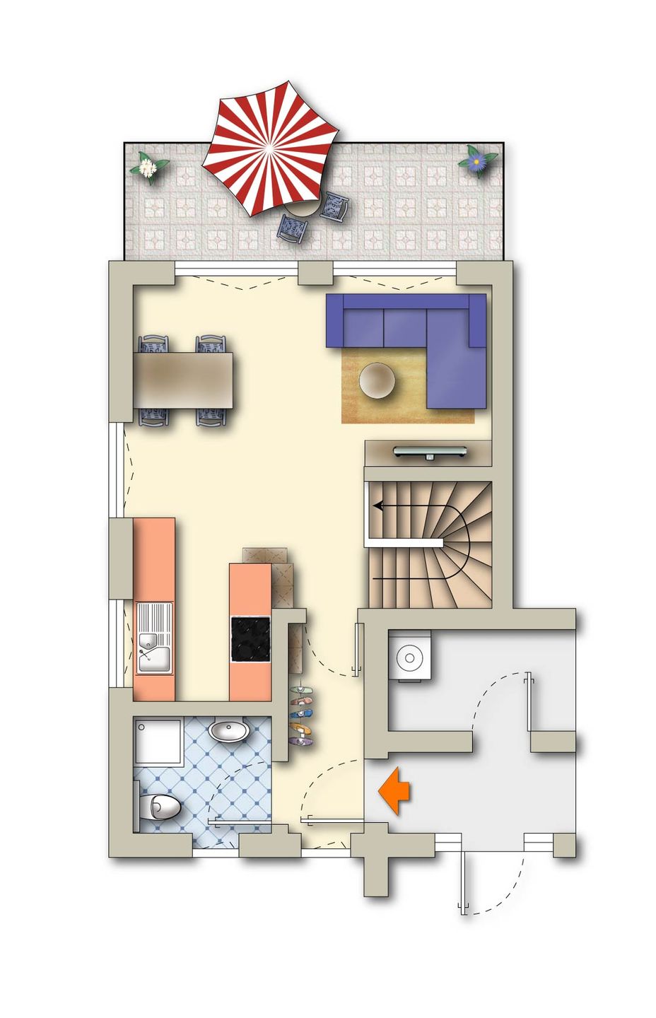  Ostseelodge eins Fuhlendorf - Grundriss