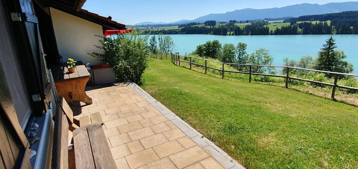 Feriendorf Hochbergle Haus 37 Lechbruck am See - Terrasse