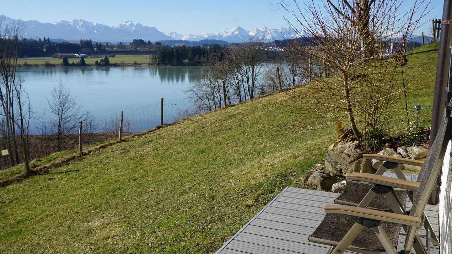 Feriendorf Hochbergle Haus 140 Lechbruck am See - Gartenblick