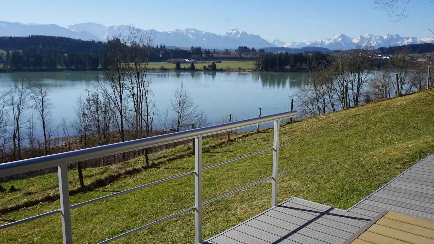Feriendorf Hochbergle Haus 140 Lechbruck am See - Gartenblick