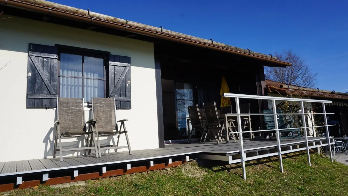 Feriendorf Hochbergle Haus 140 Lechbruck am See - Terrasse