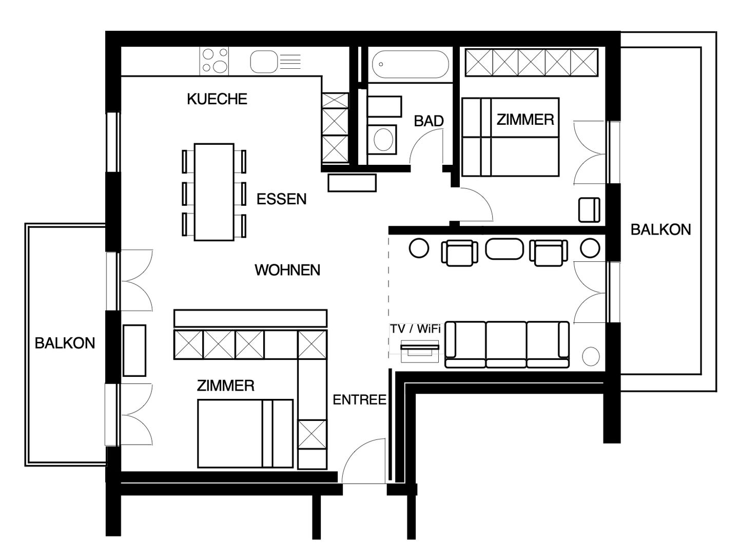  Residenza Alpenrose 19 Sils Maria - Grundriss