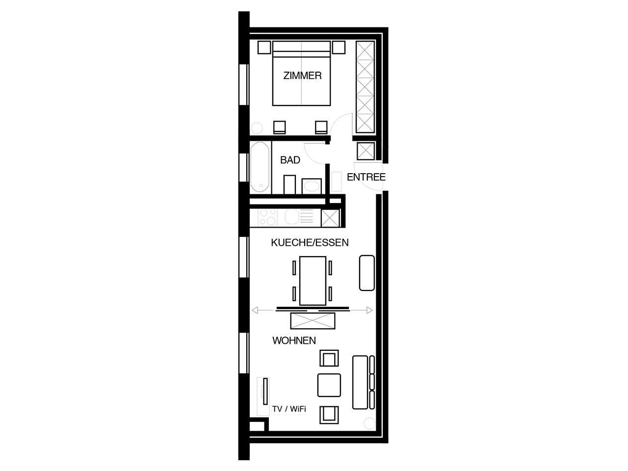  Residenza Alpenrose 22 Sils Maria - Grundriss