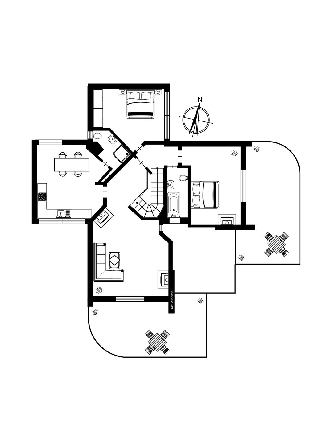  Casa Marina Grande Arenzano - Grundriss