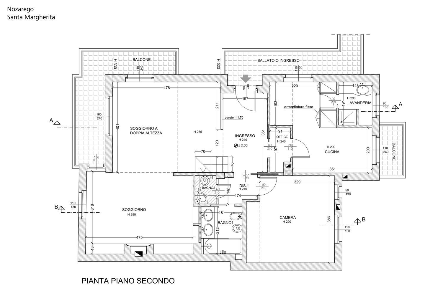 Casa Nozarego Santa Margherita Ligure - Grundriss