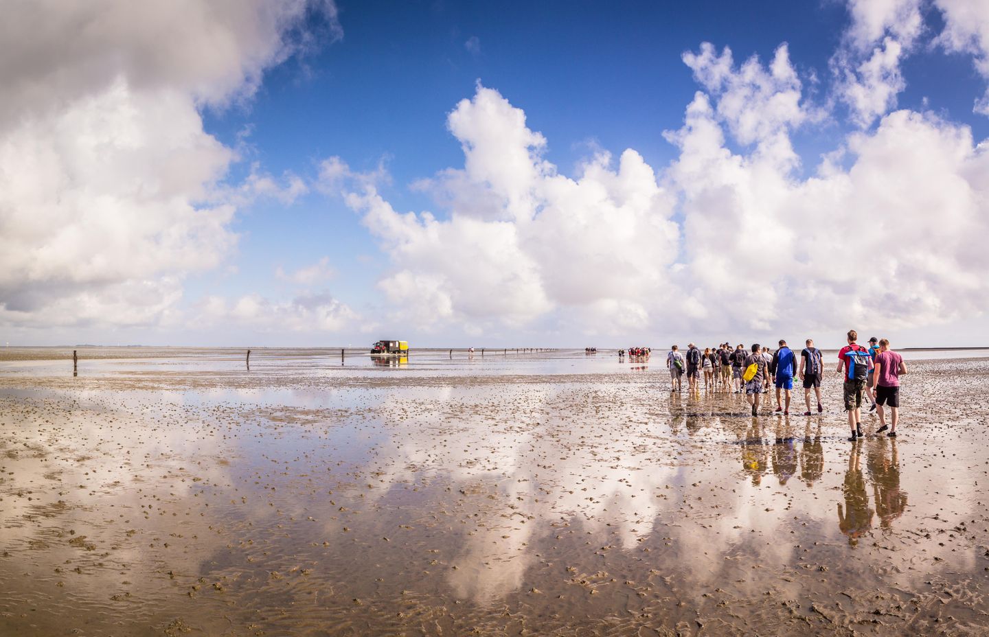 Unesco Weltnaturerbe Friesisches Wattenmeer vor Wittdün auf der Insel Amrum