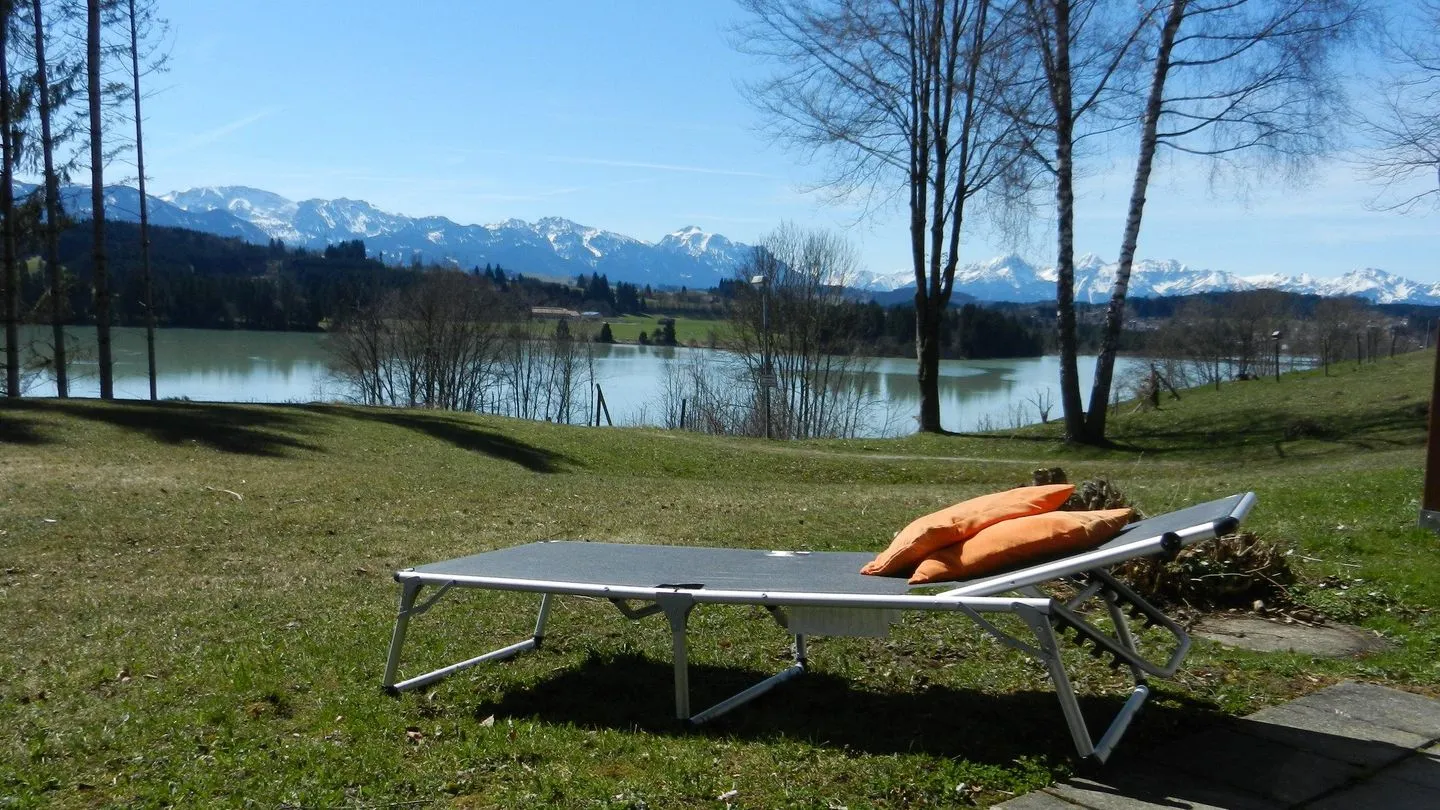 Feriendorf Hochbergle Haus 144 Lechbruck am See - Gartenblick