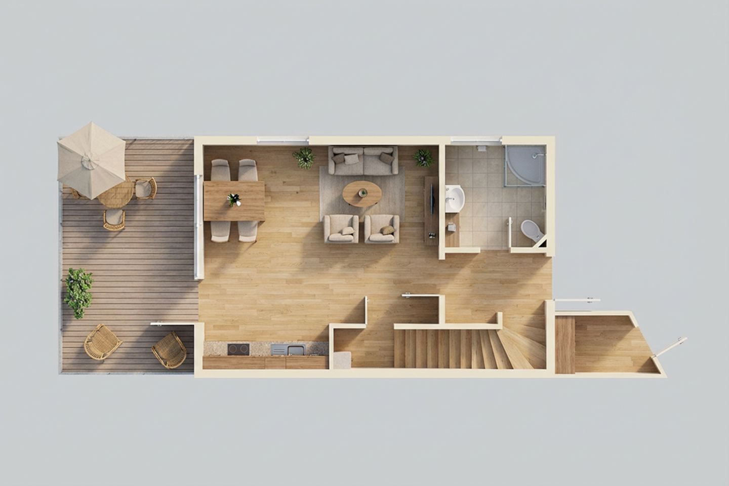  Ferienhaus Angela 2 Korswandt - Grundriss