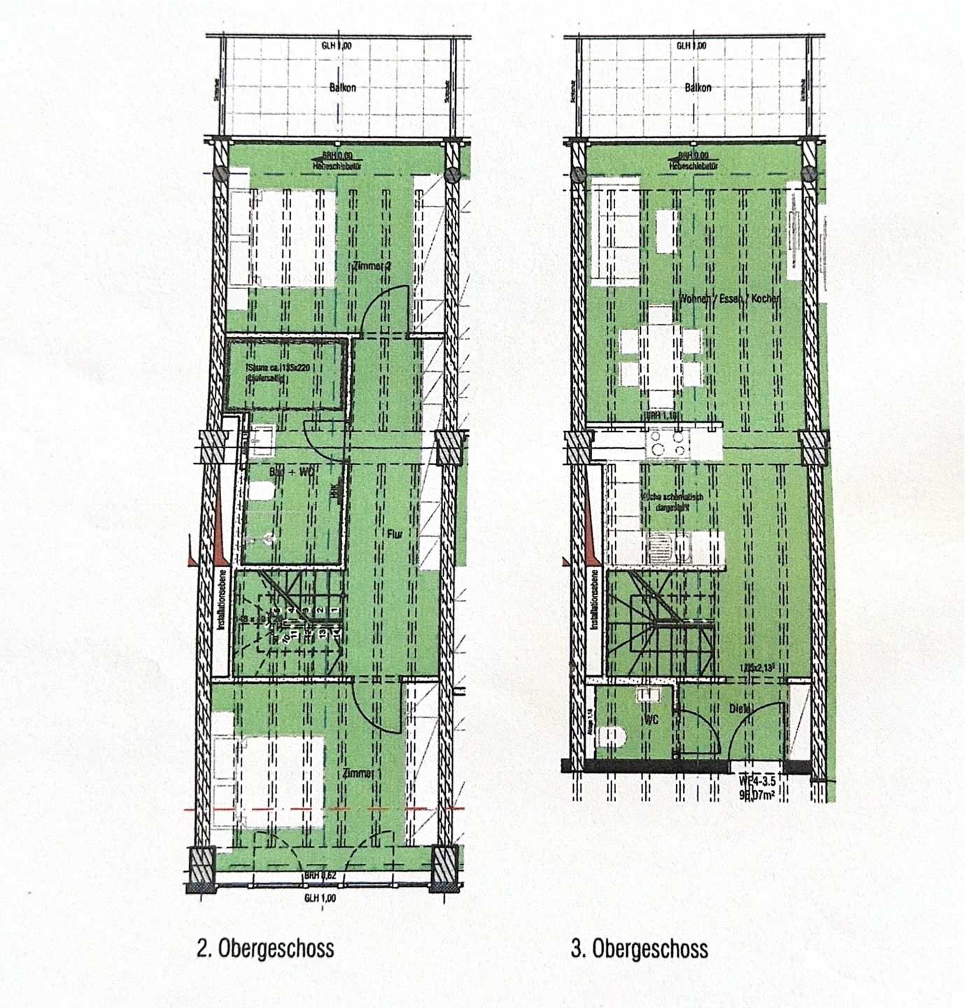  FeWo Pontos in PRORA - 4.35 Prora - Grundriss