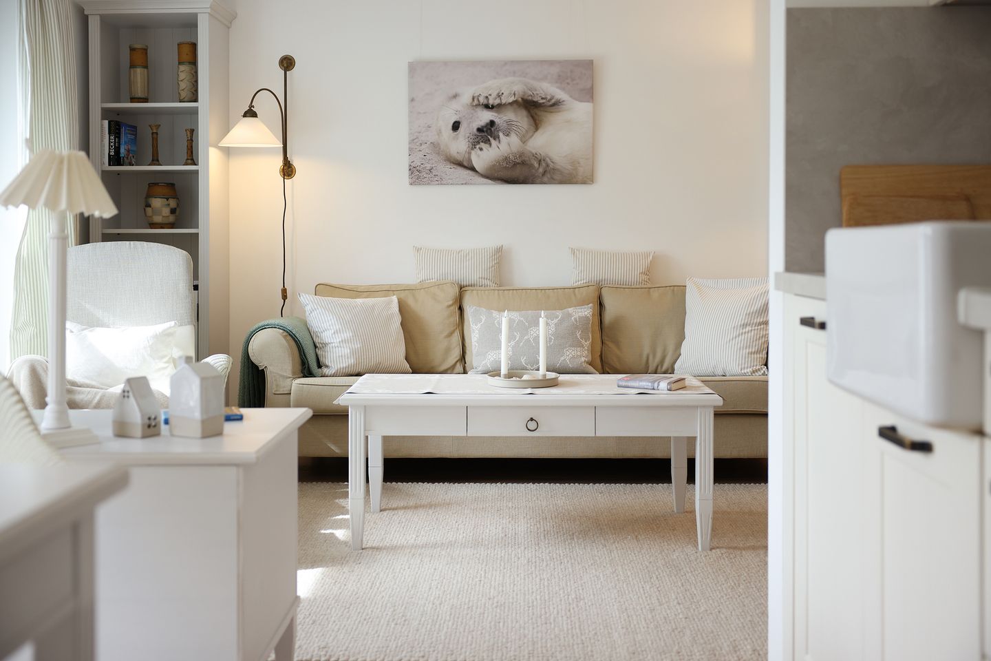 Schwedenhaus Wohnung Agneta - Wohnzimmer