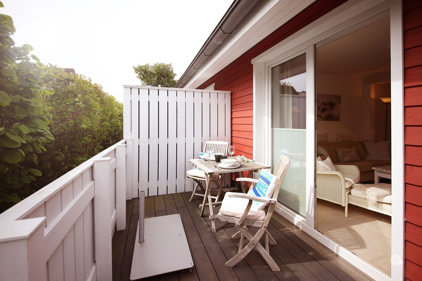 Schwedenhaus Wohnung Agneta - Terrasse