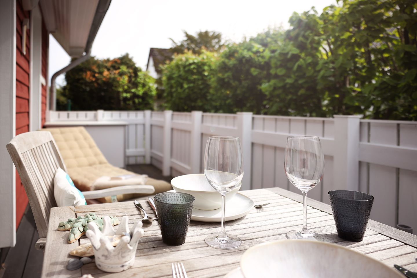 Schwedenhaus Wohnung Agneta - Terrasse