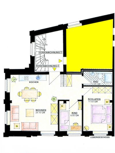  Fewo 3 im Alten Zollhaus Stralsund Stralsund - Grundriss