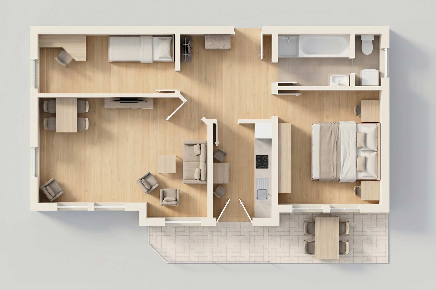  Haus am Kliff Appartement Heringsdorf - Grundriss
