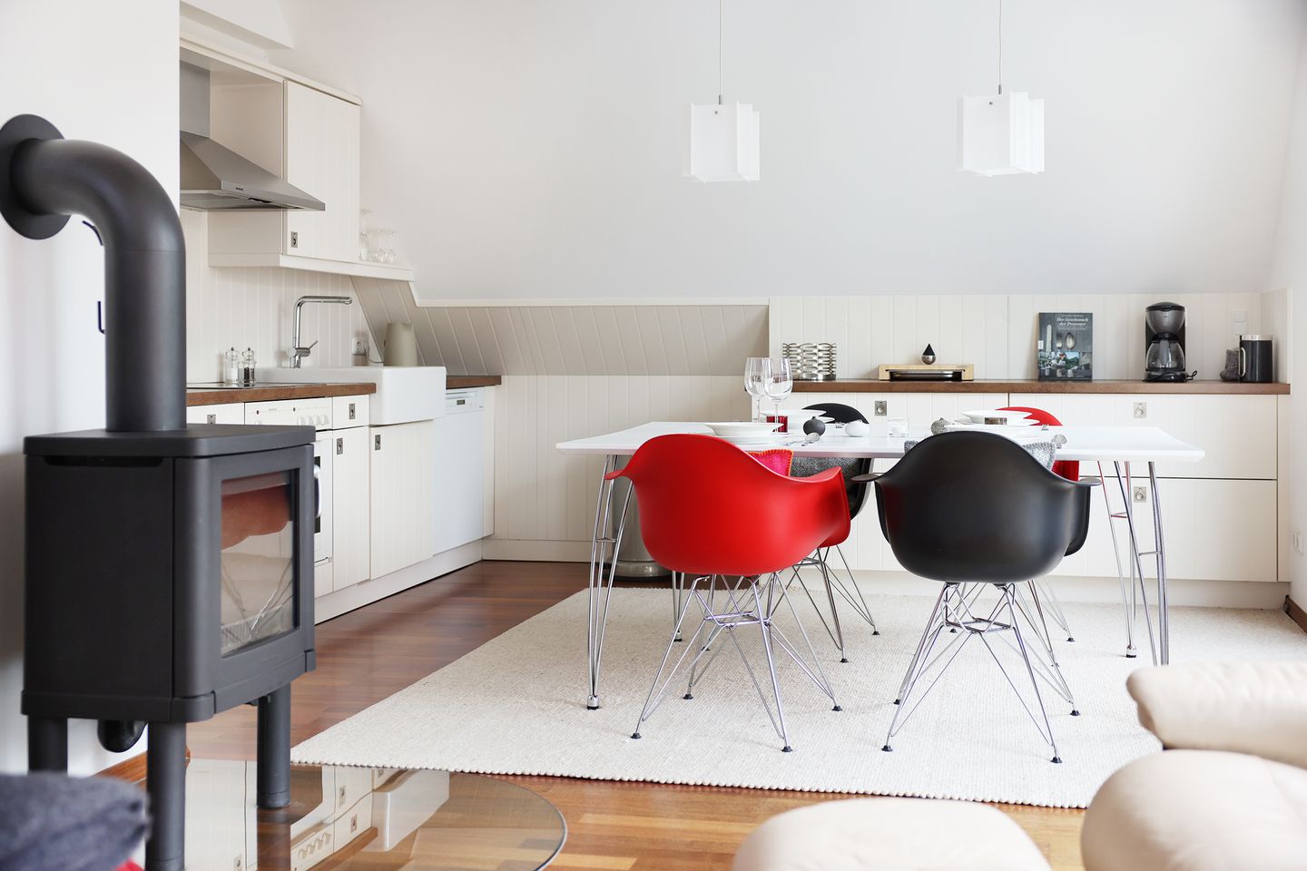 Schwedenhaus Wohnung Karlsson - Blick in die Küche