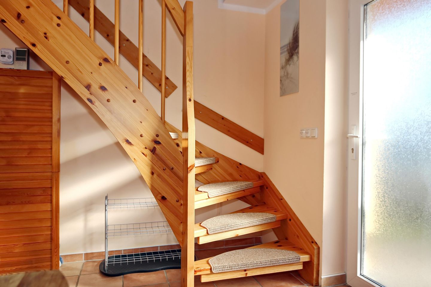 Treppe ins OG Ferienhaus Seepferdchen
