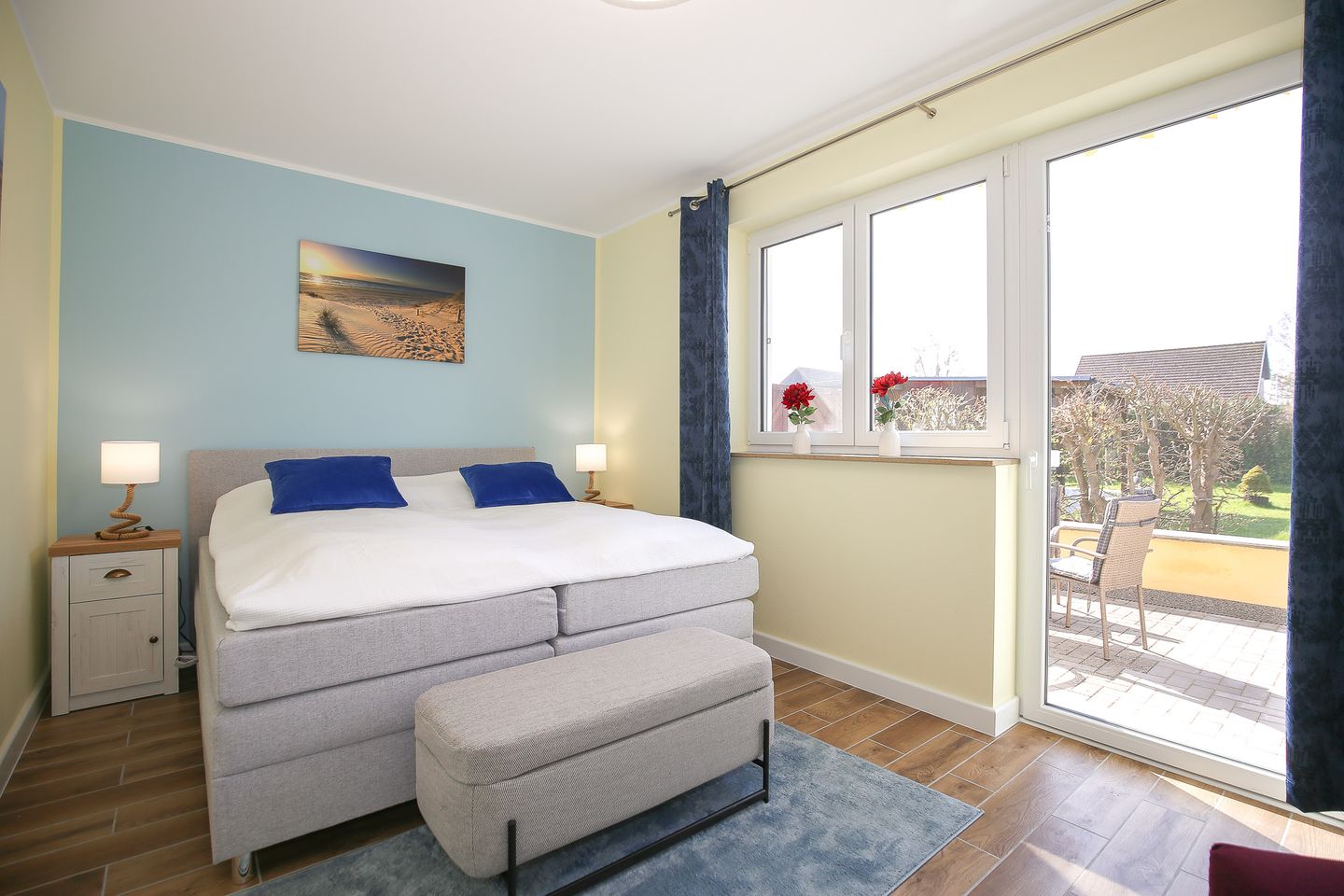 Schlafzimmer Ferienwohnung Seestern
