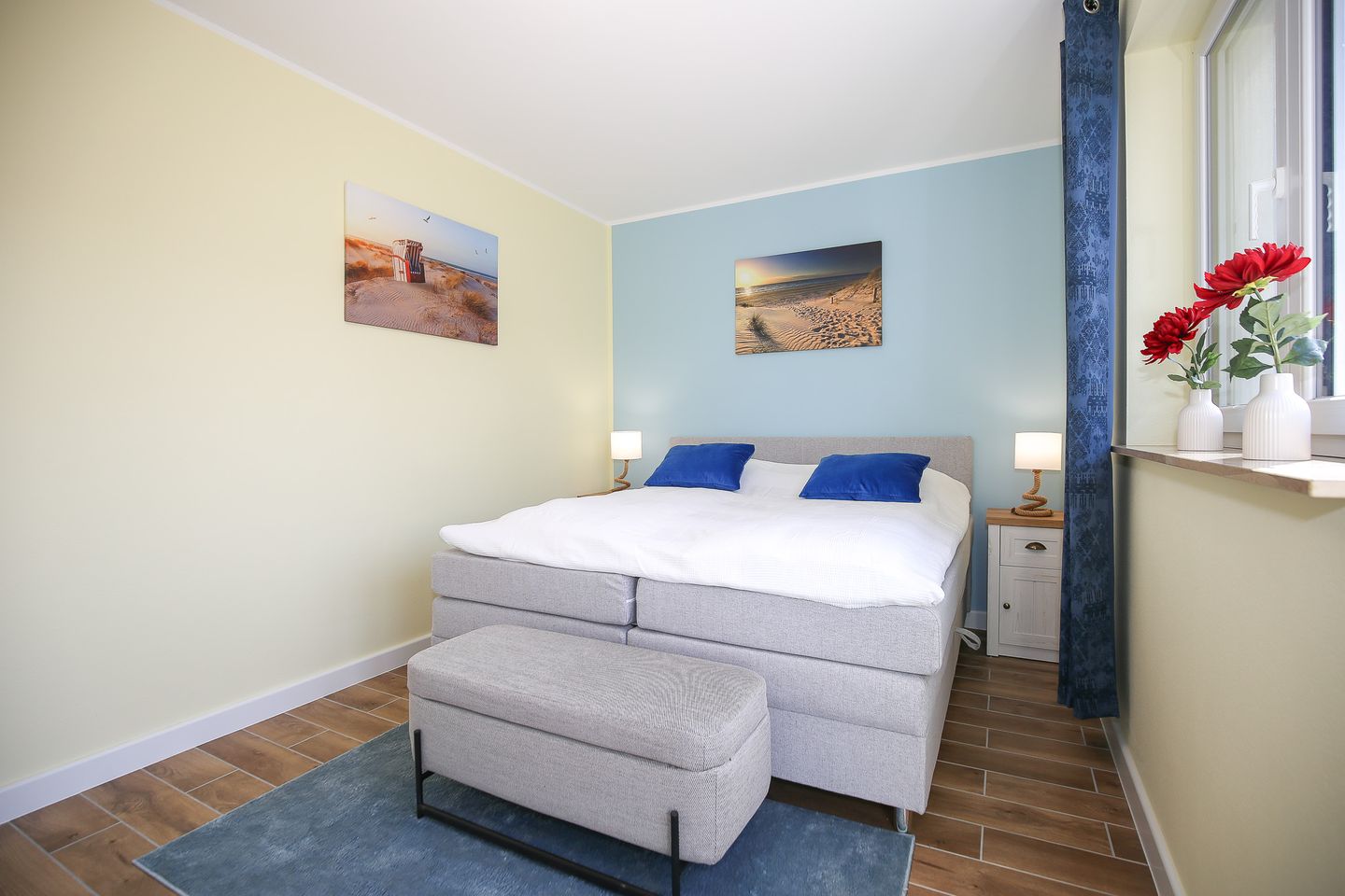 Schlafzimmer Ferienwohnung Seestern