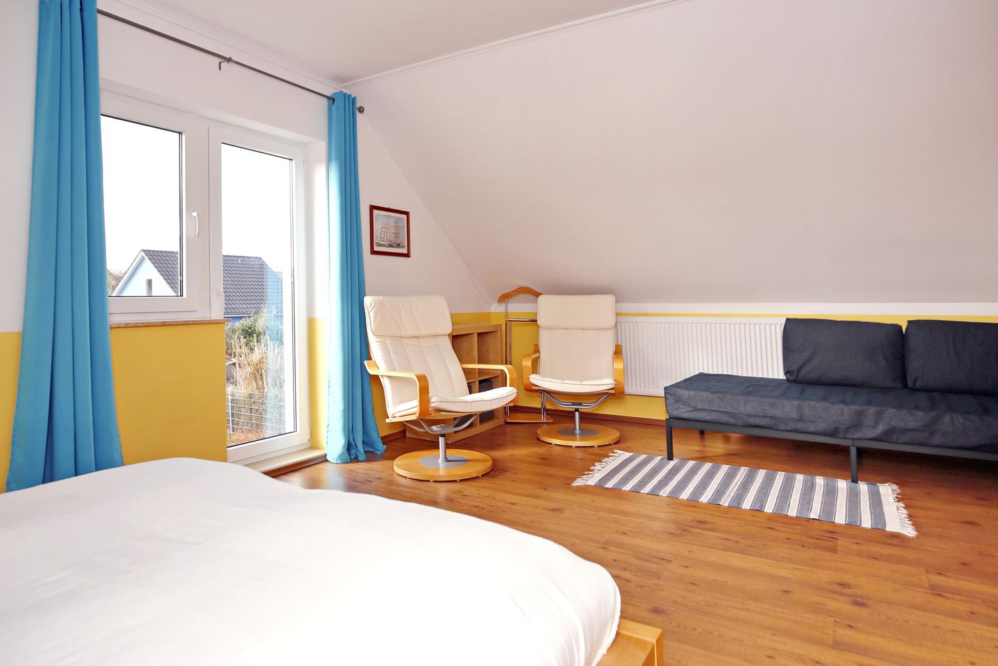 Schlafzimmer OG Ferienhaus Seepferdchen