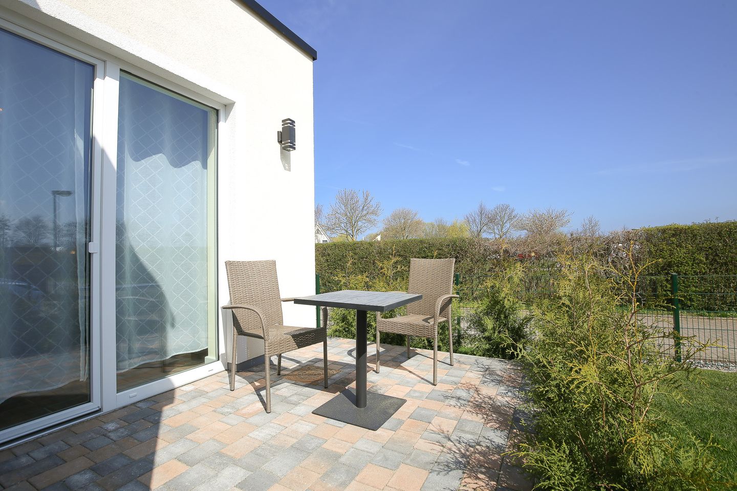Ost-Terrasse Ferienwohnung Seesternchen
