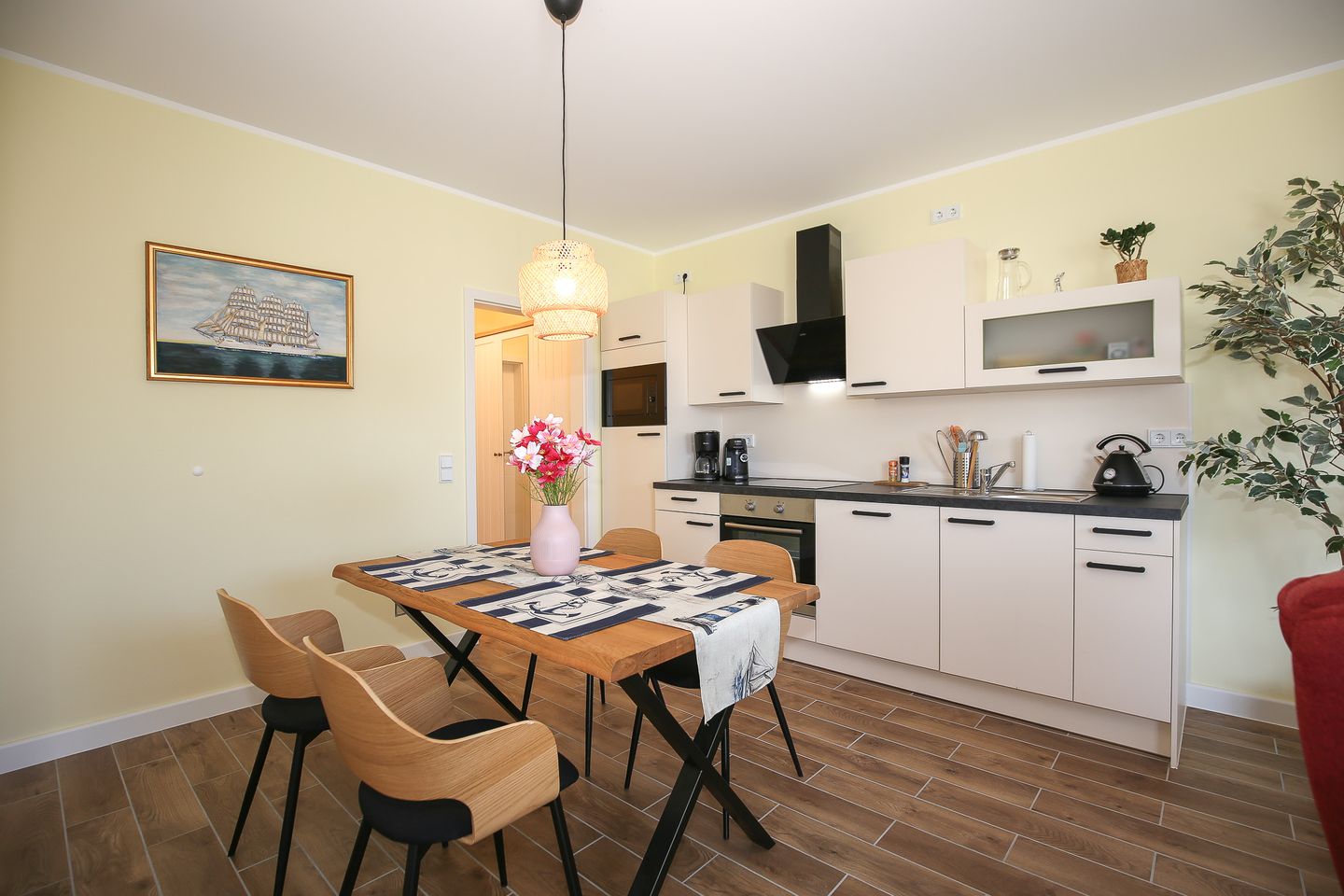 Essbereich Ferienwohnung Seestern