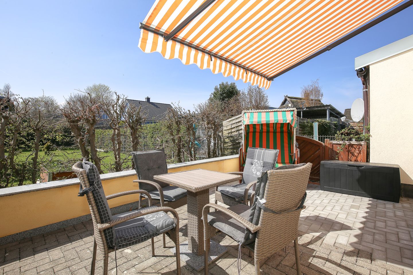 Terrasse Ferienwohnung Seestern