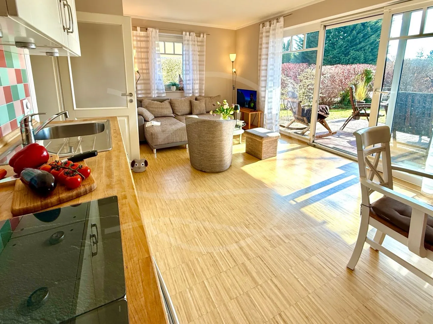 Wohnbereich mit Sofa  Glebbe 17 - Wohnung 3