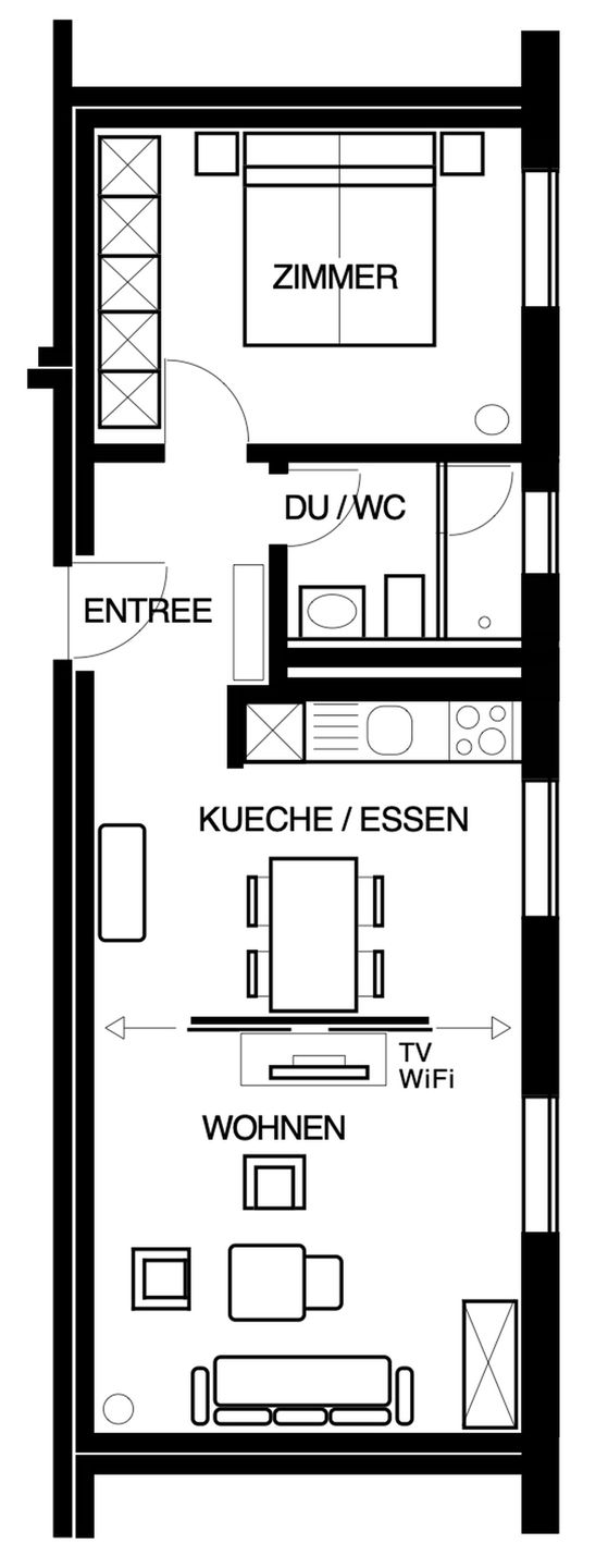 Residenza Alpenrose 24 Sils Maria - Grundriss