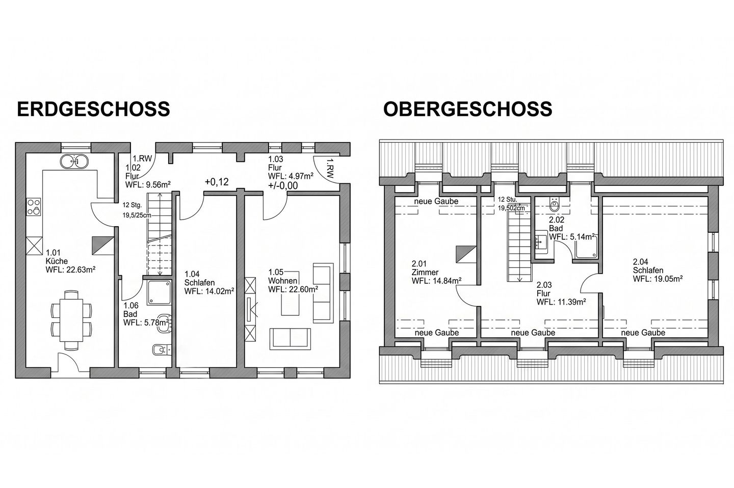 Grundriss – Haus Inge 