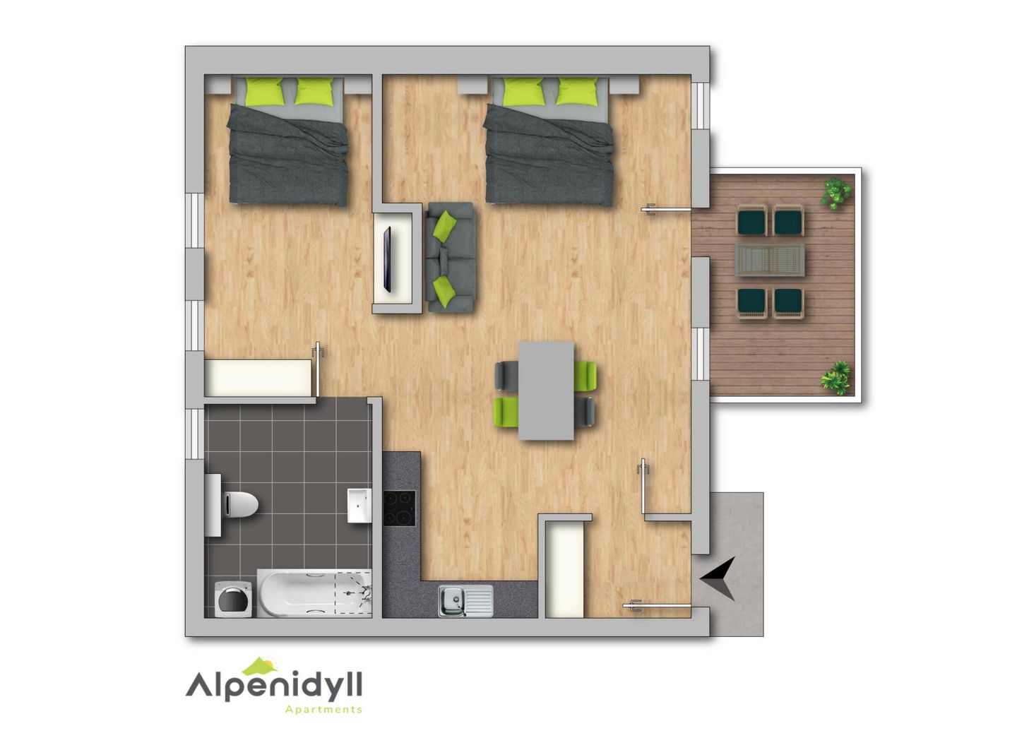  KUL App. 6 Öblarn - Grundriss, 2D Plan