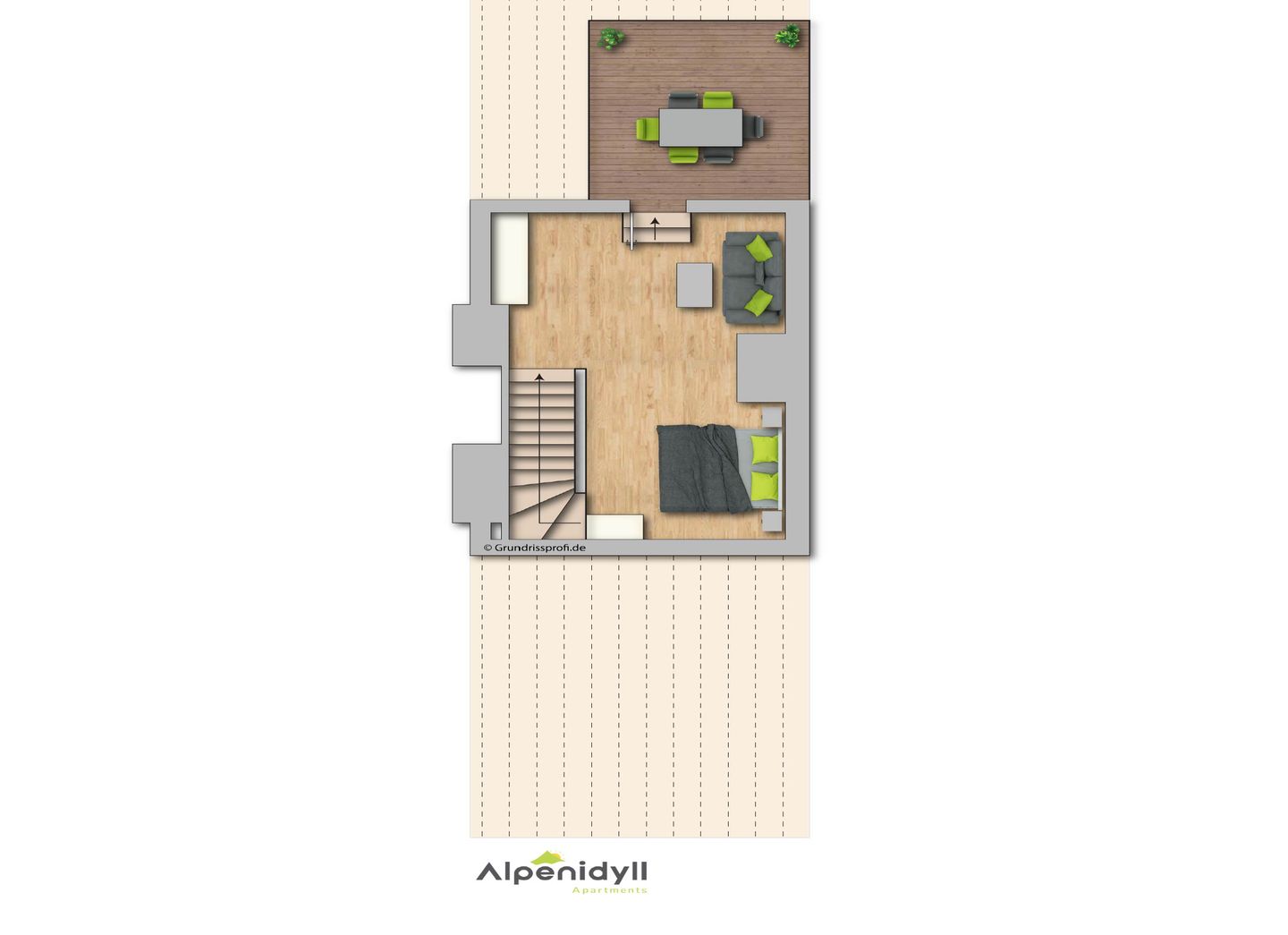  KUL  App. 4 by Alpenidyll Apartments Öblarn - Upper Floor Plan