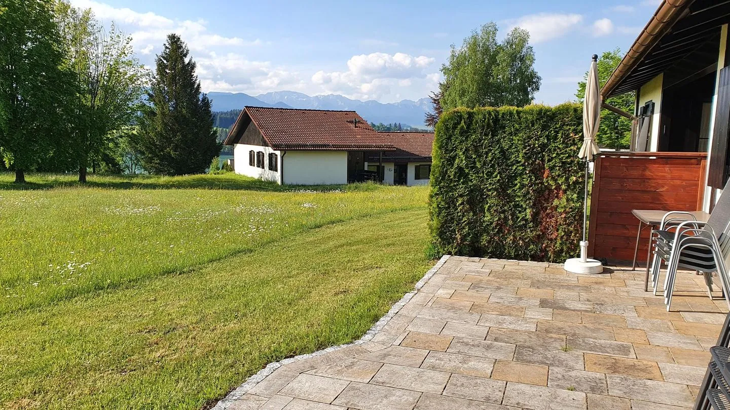 Feriendorf Hochbergle Haus 138 Lechbruck am See - Terrasse