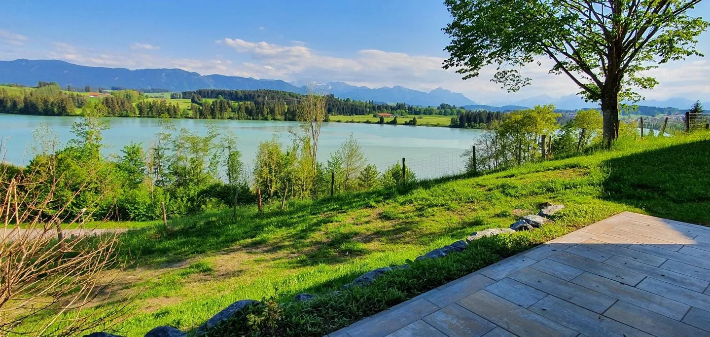 Feriendorf Hochbergle Haus 139 Lechbruck am See - Gartenblick