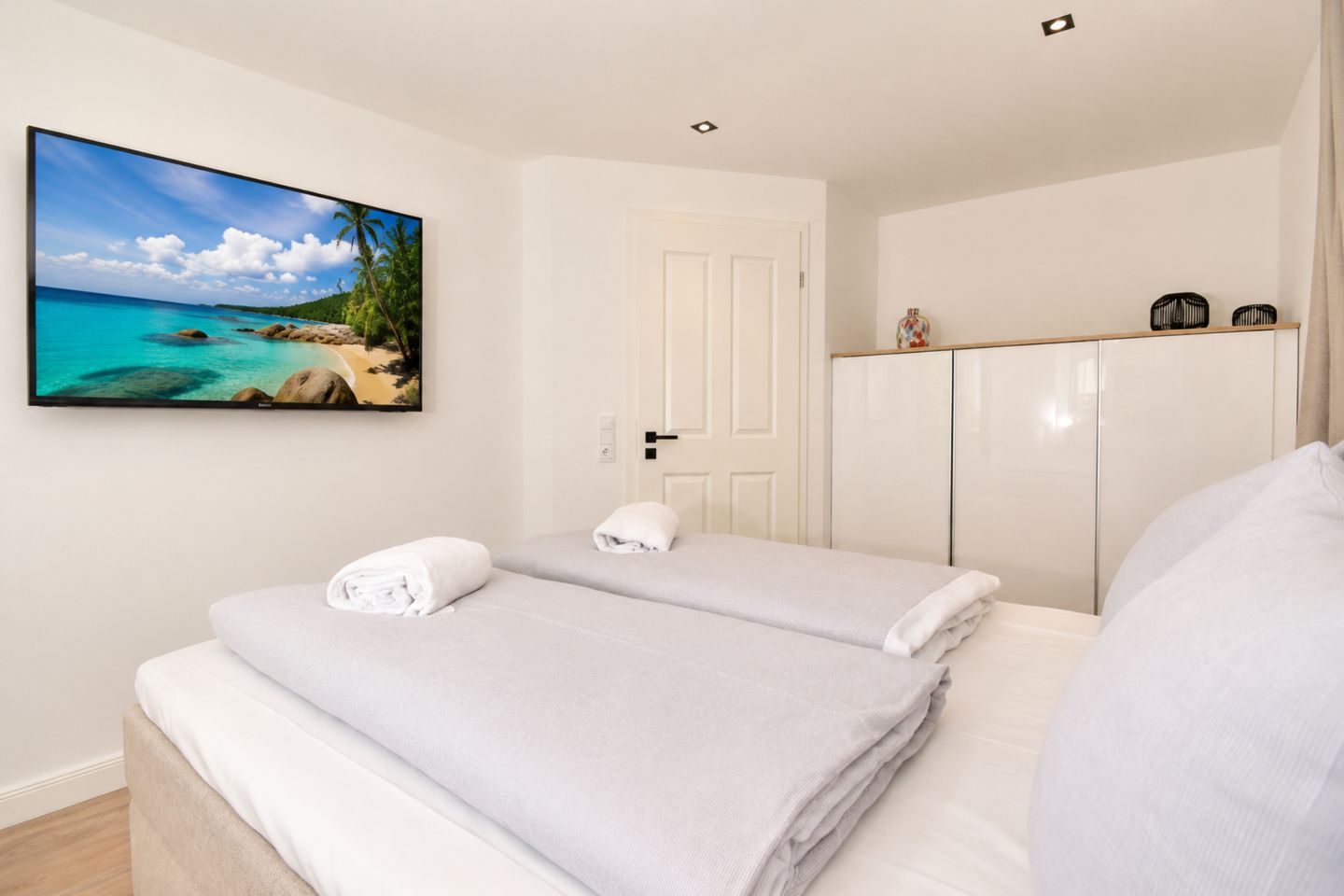 Schlafzimmer mit TV