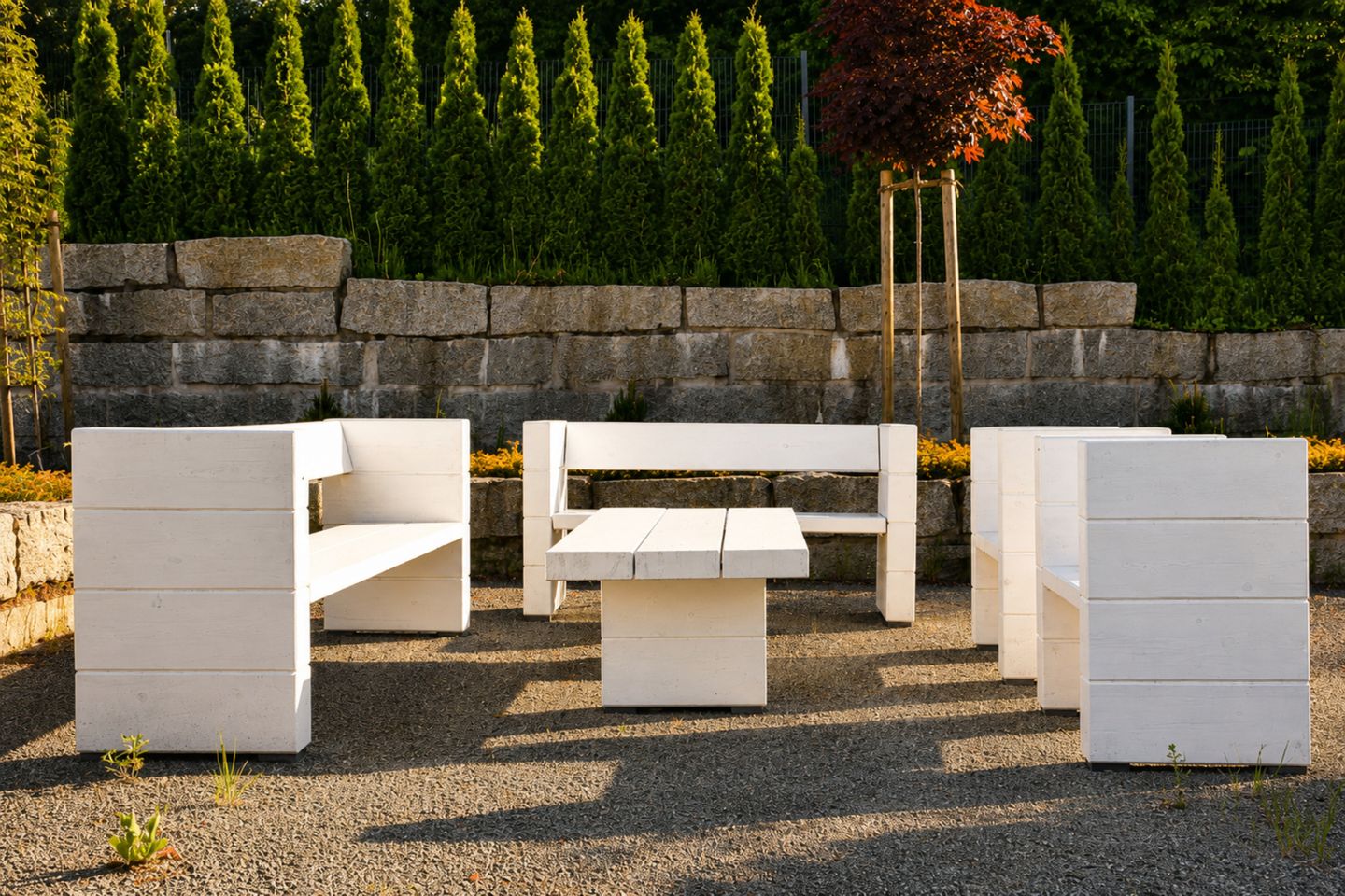 Detailaufnahme Sitzgelegenheiten