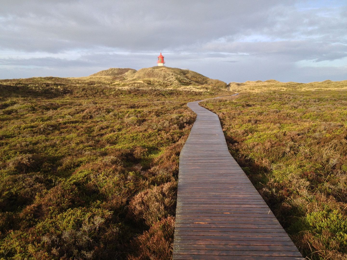 Quermarkenfeuer zwischenn Norddorf und Nebel auf Amrum