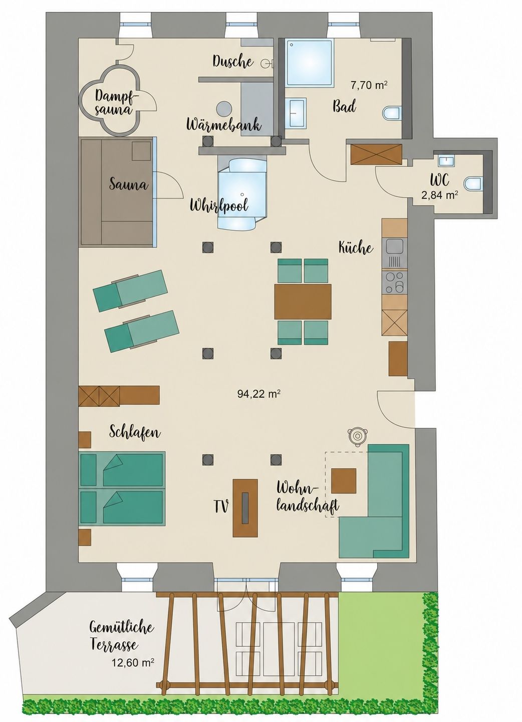  Private SPA Premium 5* Muhr am See - Grundriss
