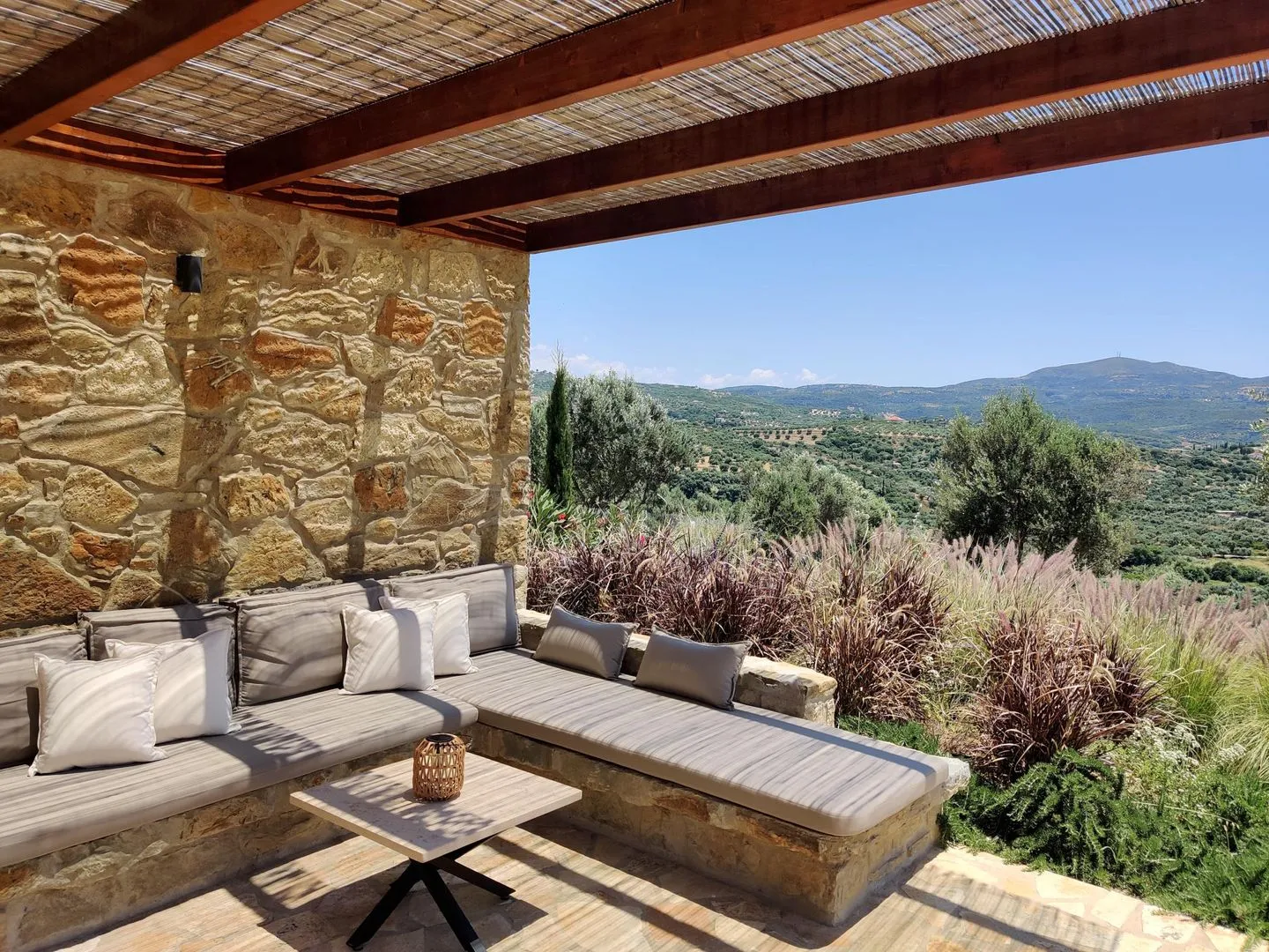  Finca Morea Finikounda - Terrasse