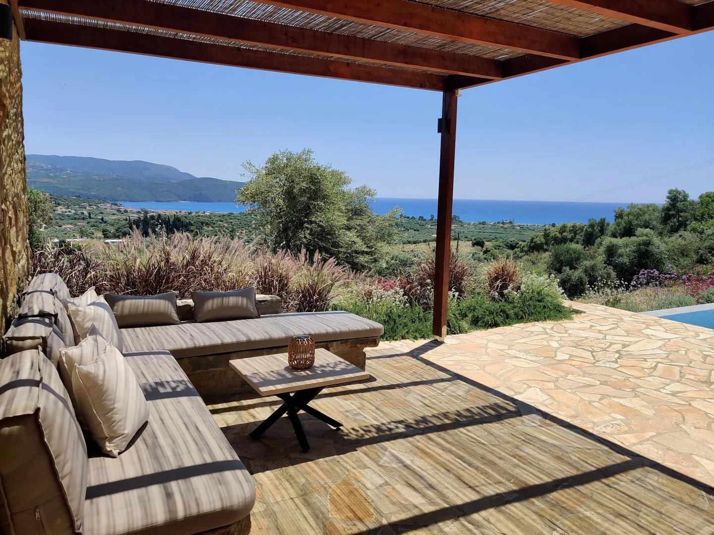  Finca Morea Finikounda - Terrasse