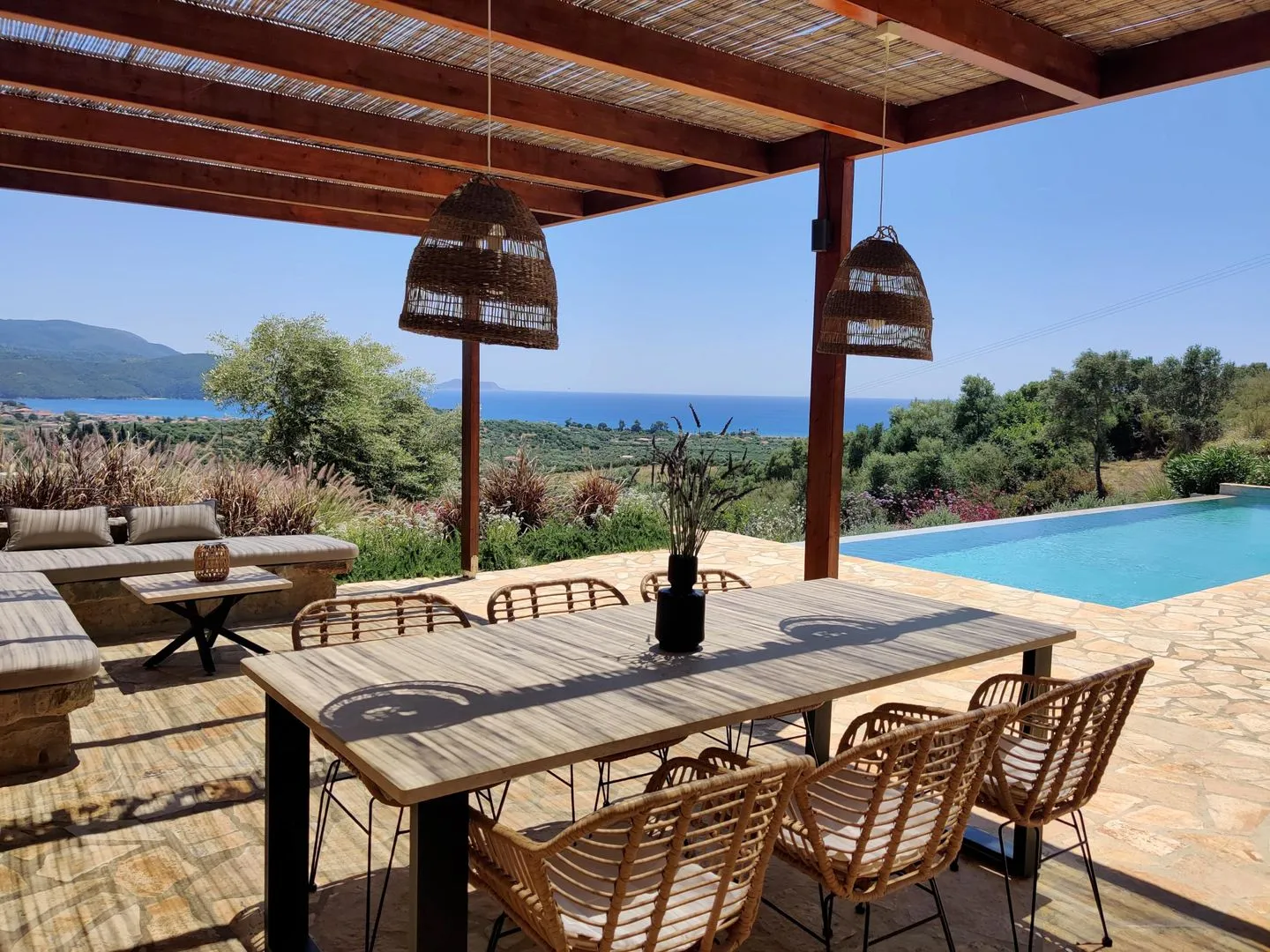  Finca Morea Finikounda - Terrasse