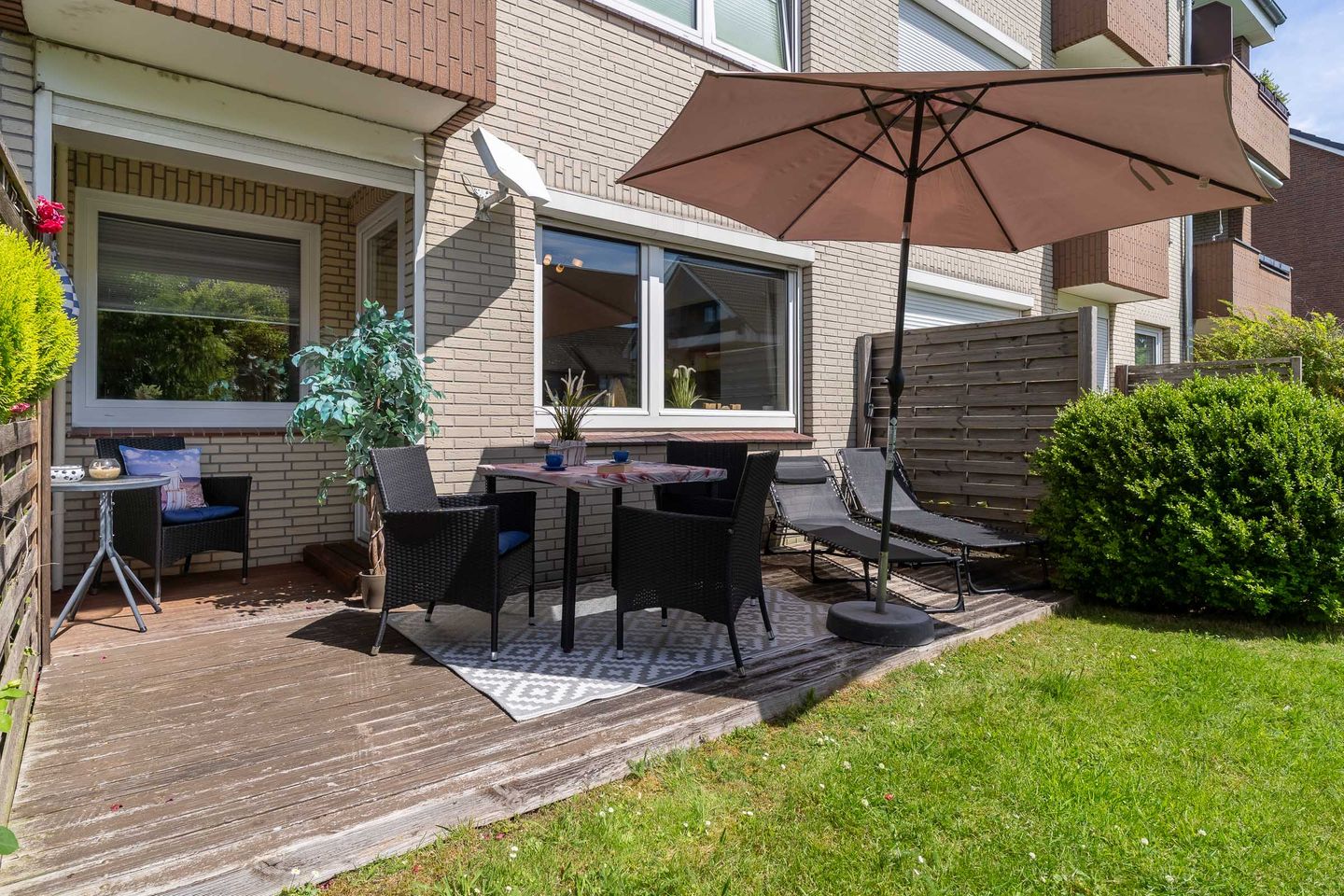 Ferienwohnung Kleine Auszeit - Terrasse