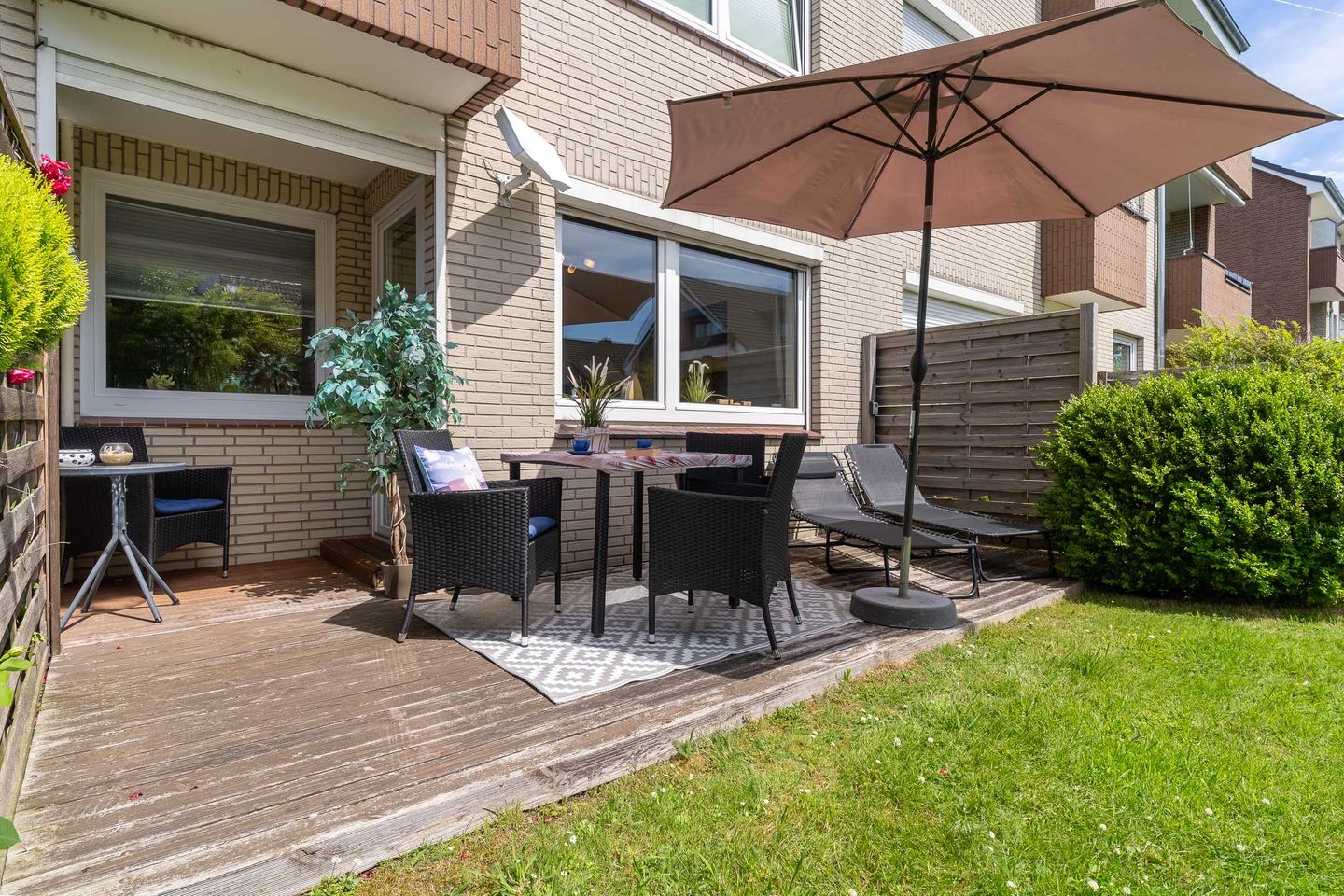 Ferienwohnung Kleine Auszeit - Terrasse