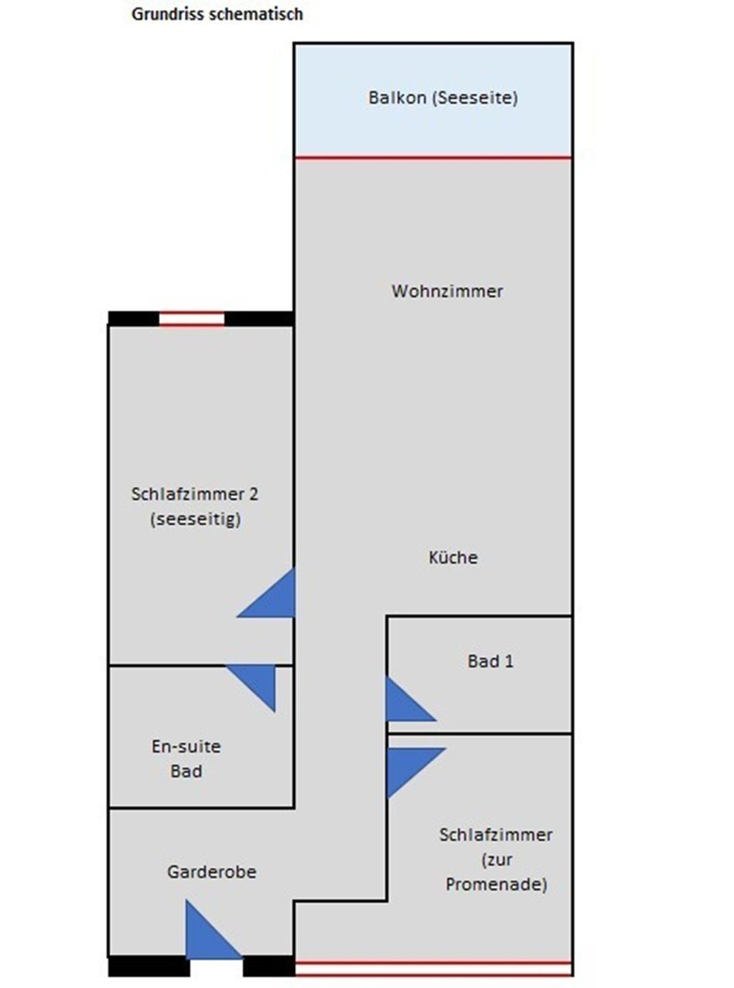  FeWo Loft Sturmmöwe in PRORA - 4.12 Prora - Grundriss