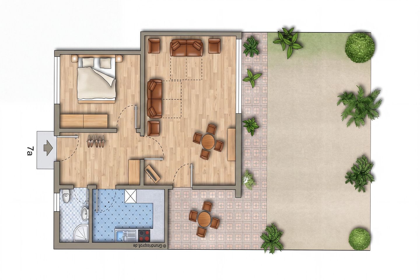  Ferienwohnung Liese Niendorf - Grundriss