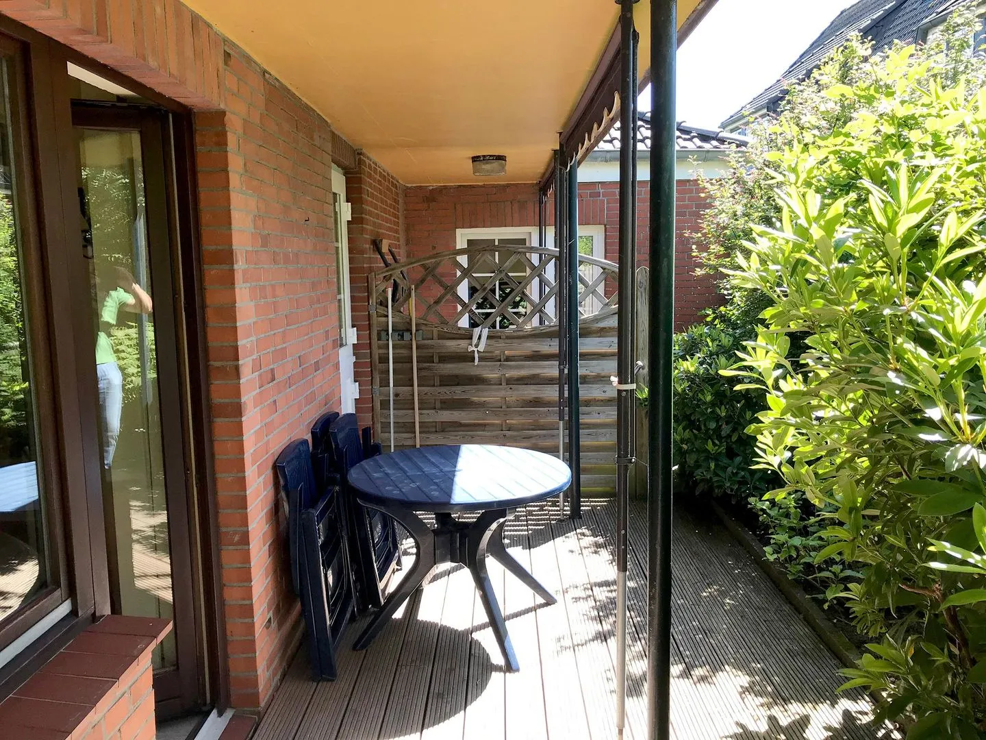 Haus Frisia Bungalow Frisia 2 Norddorf auf Amrum - Terrasse Bungalow Frisia 2 in Norddorf auf Amrum
