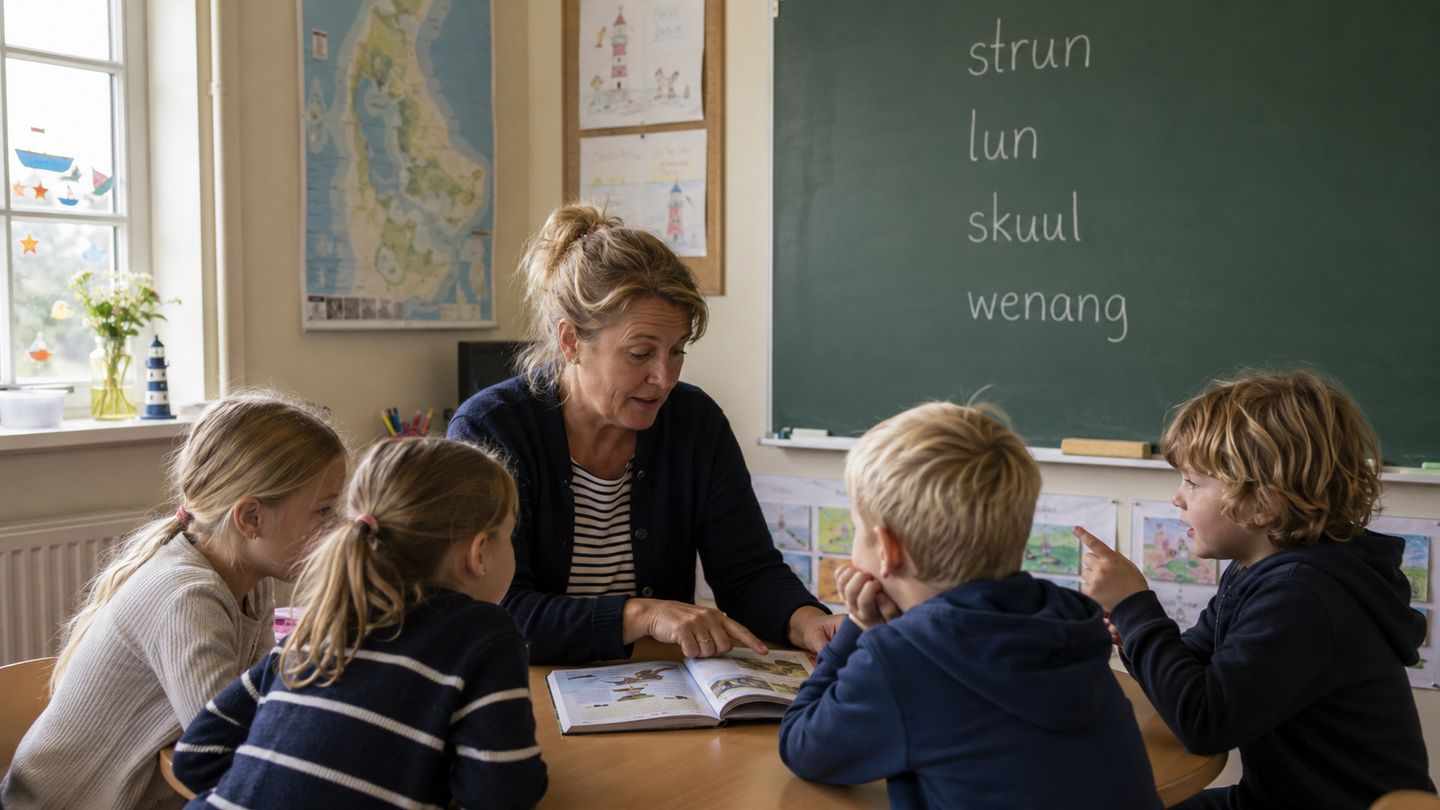 Öömrang in der Amrumer Schule