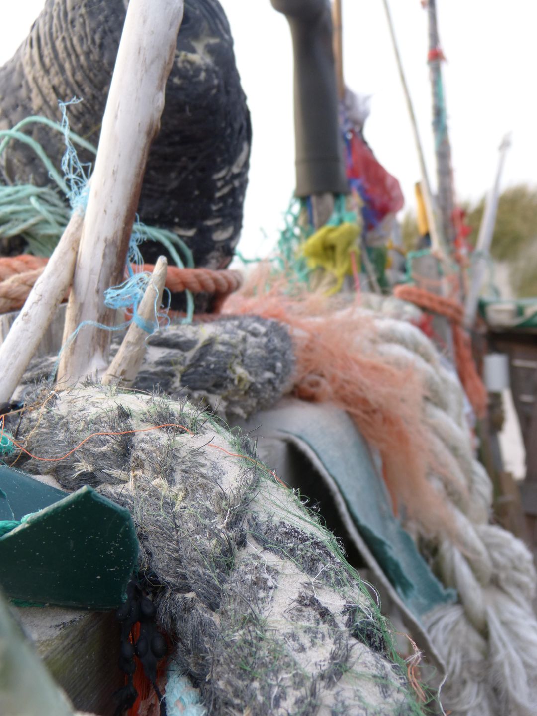 Kunstwerke am Amrumer Strand